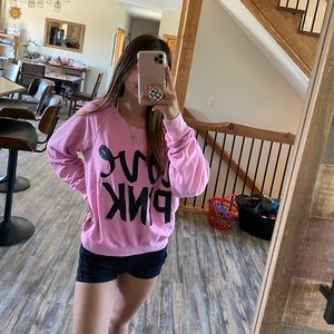 Oversized pink sweater